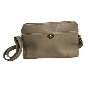 Classic Tan Everyday Crossbody Purse Bag with Multiple Pockets